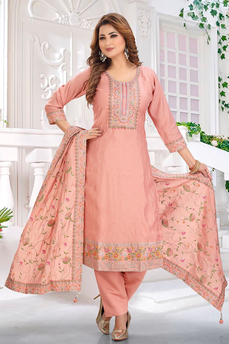 Classy Designer Straight Cut Suit for Festivals, Sangeet, and Parties