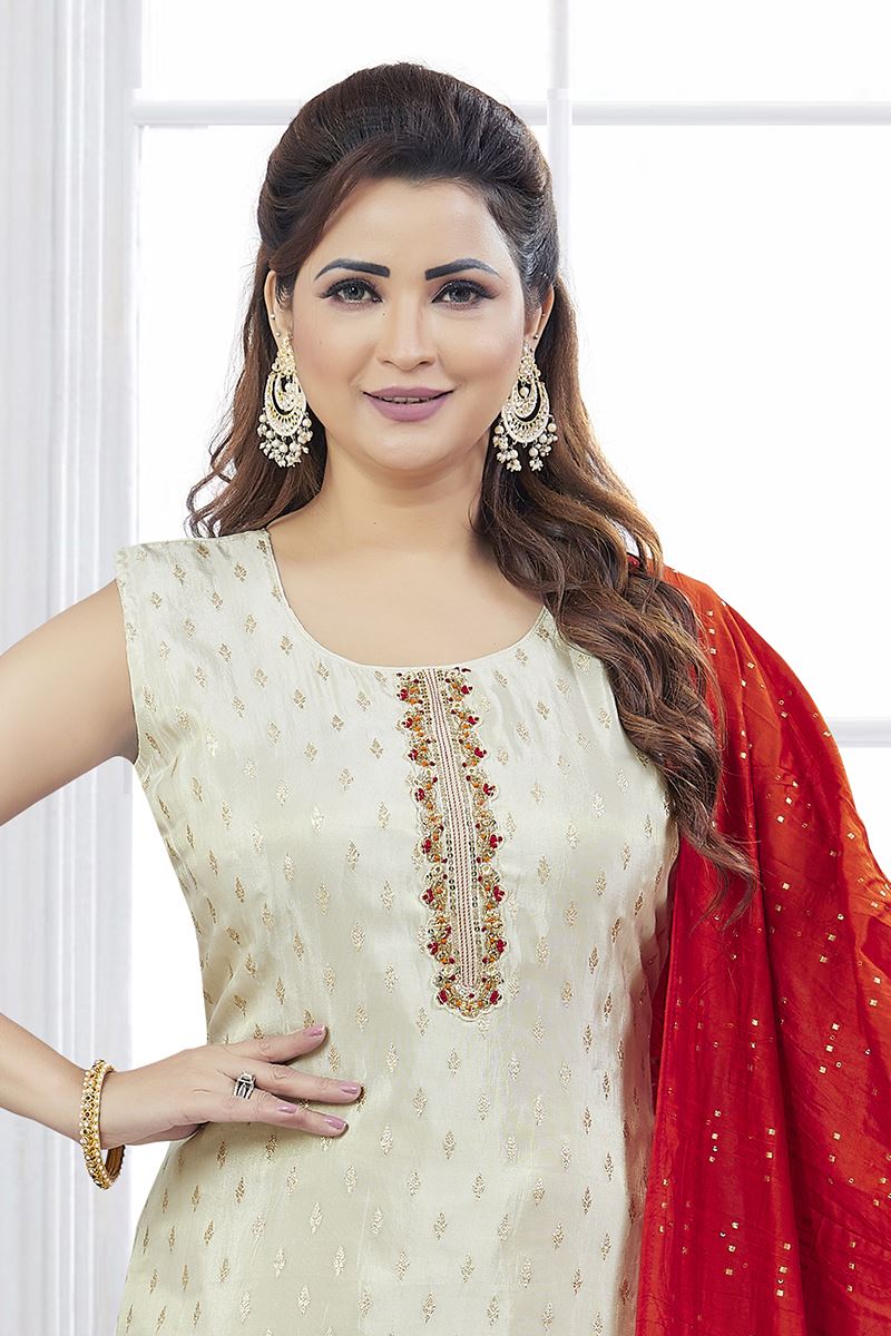 Exuberant Designer Straight Cut Suit for Festivals, Sangeet, and Parties