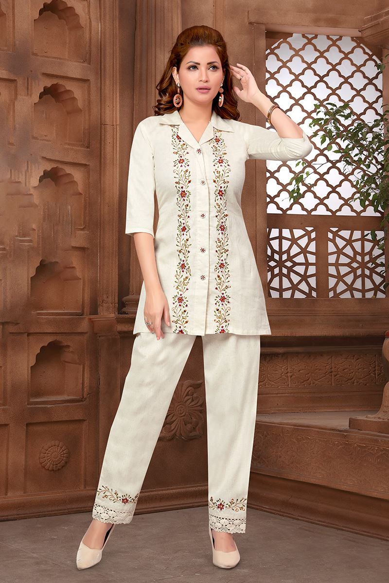 Dazzling Beige Designer Co-Ord Set for Sangeet and Parties