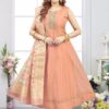 Artistic Jacquard Designer Anarkali Suit for Festivals, Sangeet, and Parties