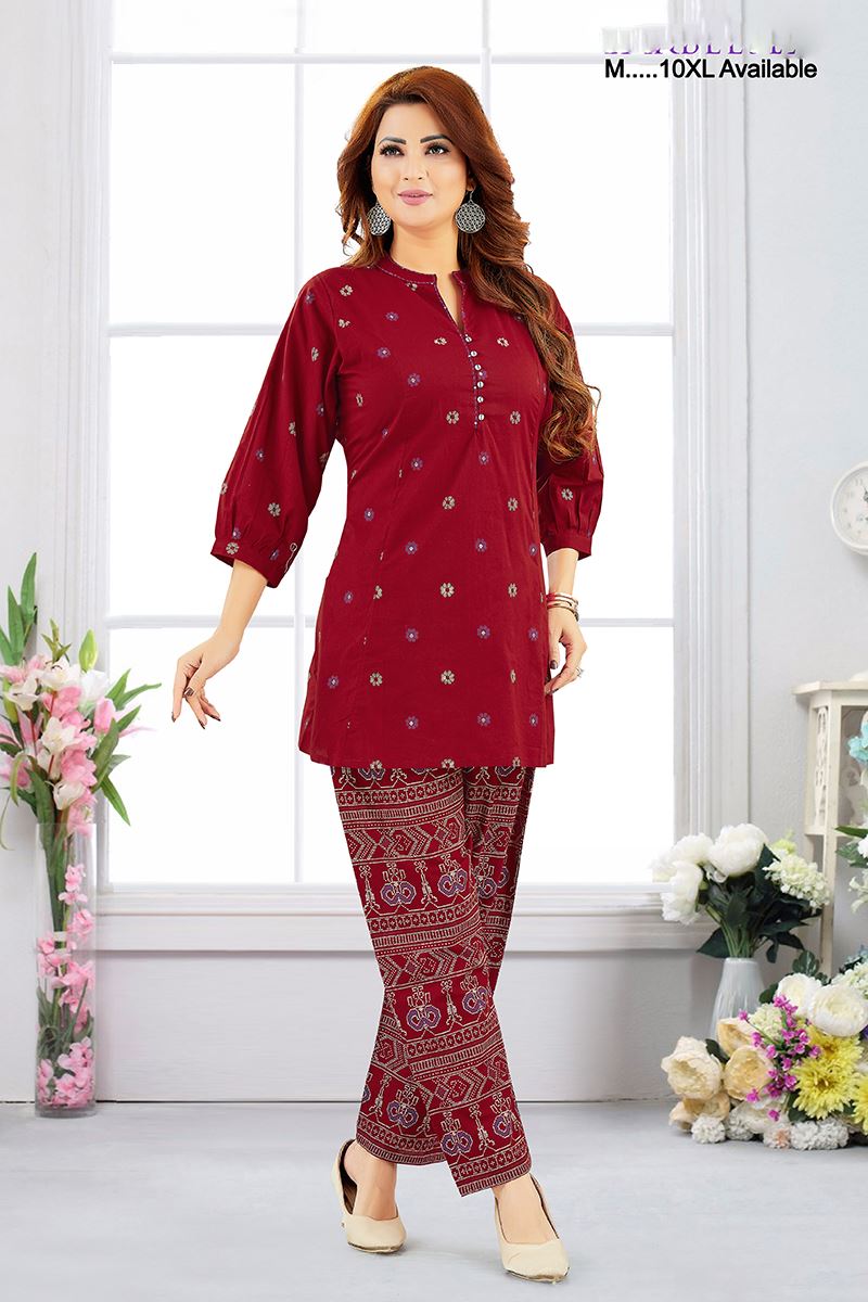 Amazing Maroon Designer Co-Ord Set for Sangeet and Parties