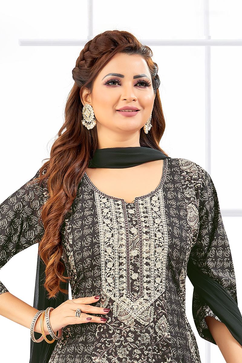 Exquisite Designer A-Line Suit for Sangeet and Parties