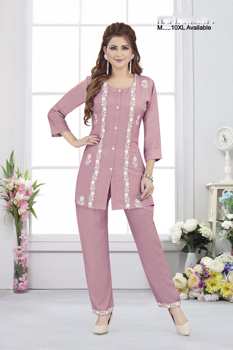 Alluring Dusty Peach Designer Co-Ord Set for Sangeet and Parties