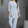 Splendid Denim Designer Co-Ord Set for Sangeet and Parties