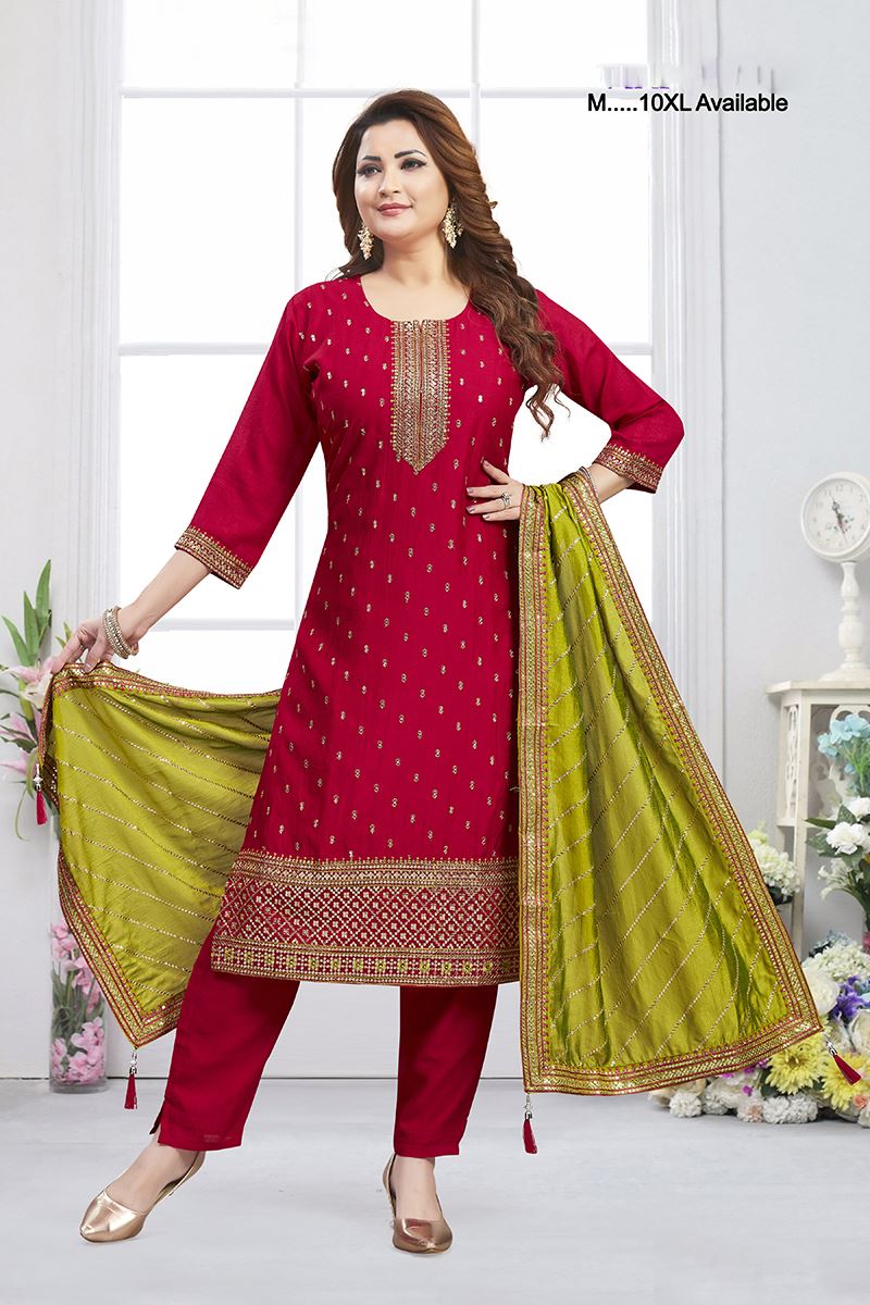 Exquisite Designer Straight Cut Suit for Festivals, Sangeet, and Parties
