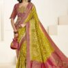 Amazing Silk Designer Saree for Wedding, Reception, and Mehendi