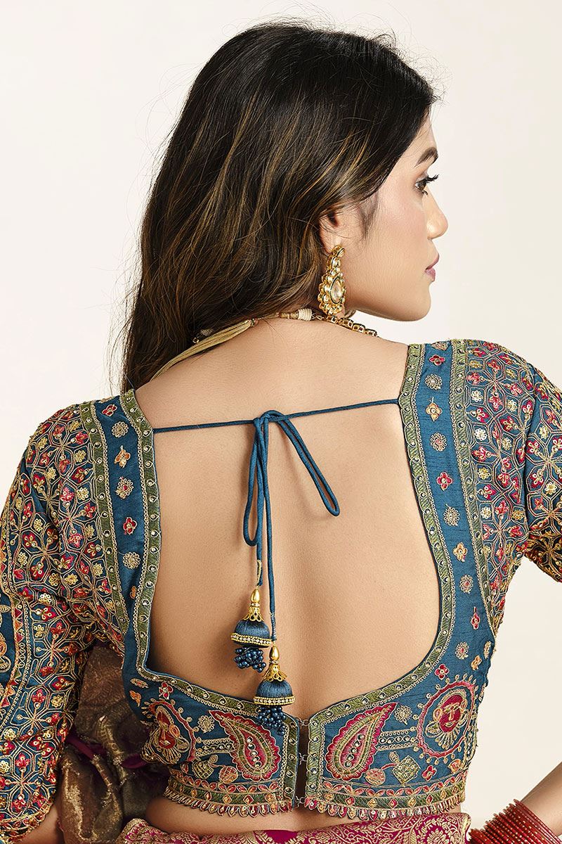 Royal Silk Designer Saree for Wedding, Reception, and Sangeet