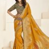 Surreal Silk Designer Saree for Wedding, Reception, and Haldi