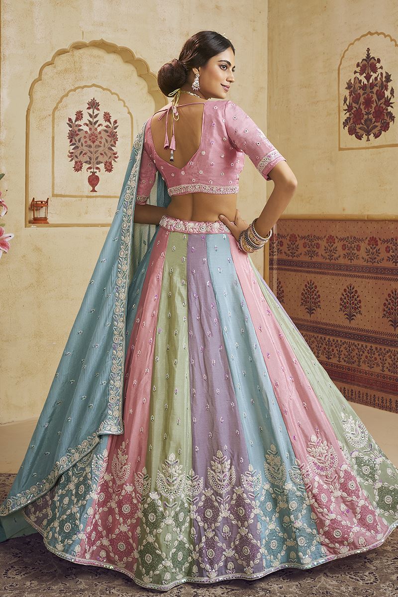 Trendy Poly Chiffon Designer Bridal Lehenga Choli for Engagement and Reception