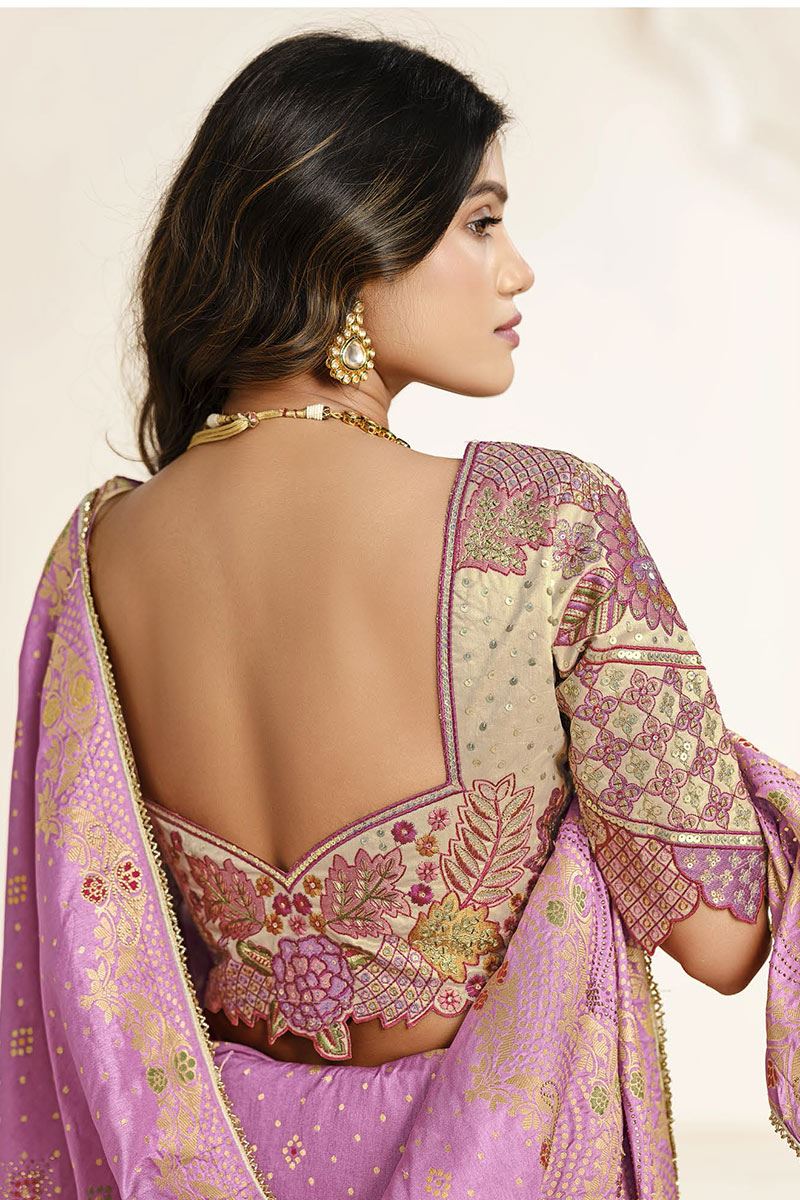 Irresistible Silk Designer Saree for Wedding, Reception, and Sangeet