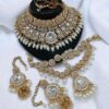 Surreal White Designer Bridal Necklace Set for Wedding and Reception