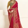 Exuberant Silk Designer Saree for Wedding, Reception, and Sangeet
