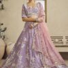 Surreal Lavender Designer Bridal Lehenga Choli for Engagement, Wedding, and Reception