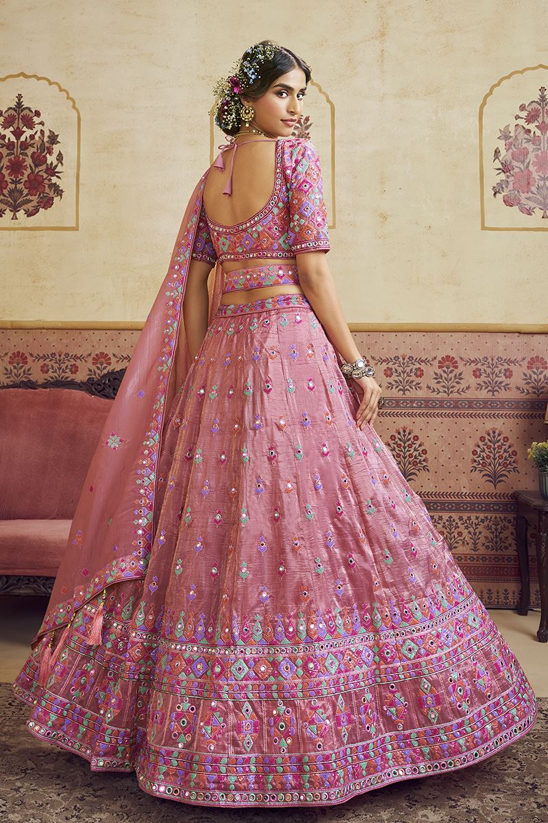 Marvelous Organza Designer Bridal Lehenga Choli for Engagement and Reception