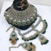 Beautiful Green Designer Bridal Necklace Set for Mehendi, Wedding and Reception