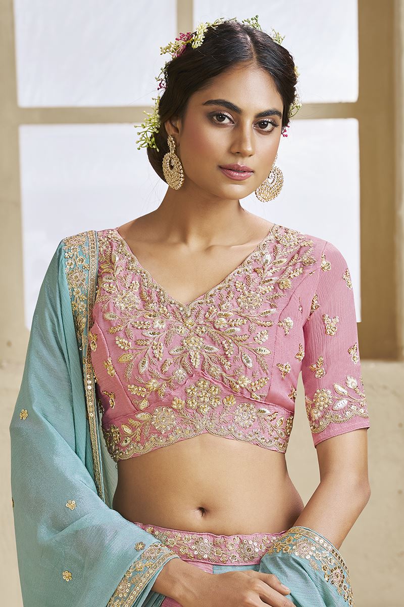 Aesthetic Georgette Designer Bridal Lehenga Choli for Engagement, Wedding, and Reception