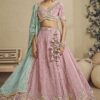 Royal Pink Designer Bridal Lehenga Choli for Engagement, Wedding, and Reception