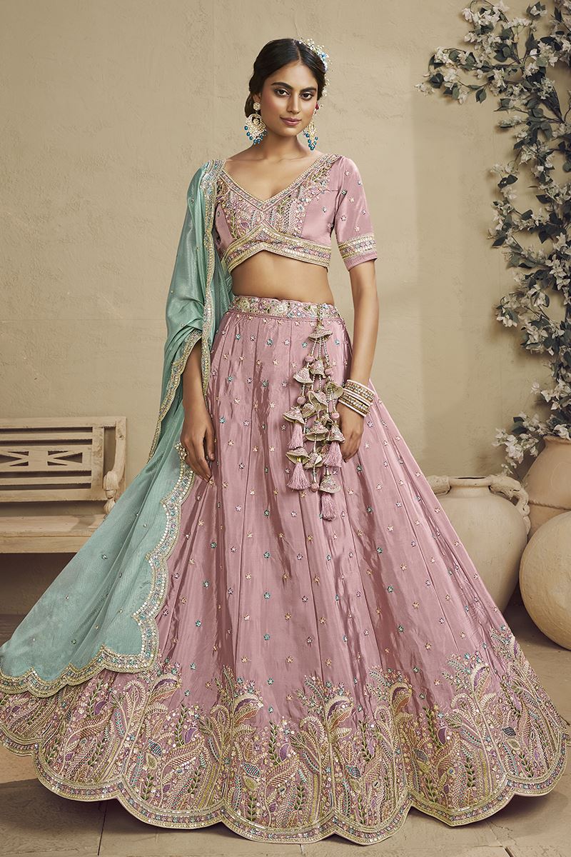 Royal Pink Designer Bridal Lehenga Choli for Engagement, Wedding, and Reception