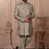 Charismatic New Beige Designer Men’s Indo-Western for Engagement, Reception, and Wedding