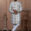 Stylish White Designer Men’s Indo-Western for Engagement, Reception, and Wedding