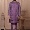 Vibrant Magenta Pink Designer Men’s Indo-Western for Engagement, Reception, and Wedding