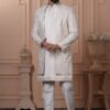 Marvelous Pastel Beige Designer Men’s Indo-Western for Engagement, Wedding, and Reception