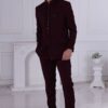 Splendid Maroon Designer Men’s Indo-Western for Engagement and Reception