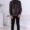 Spectacular Jade Black Designer Men’s Indo-Western for Engagement and Reception