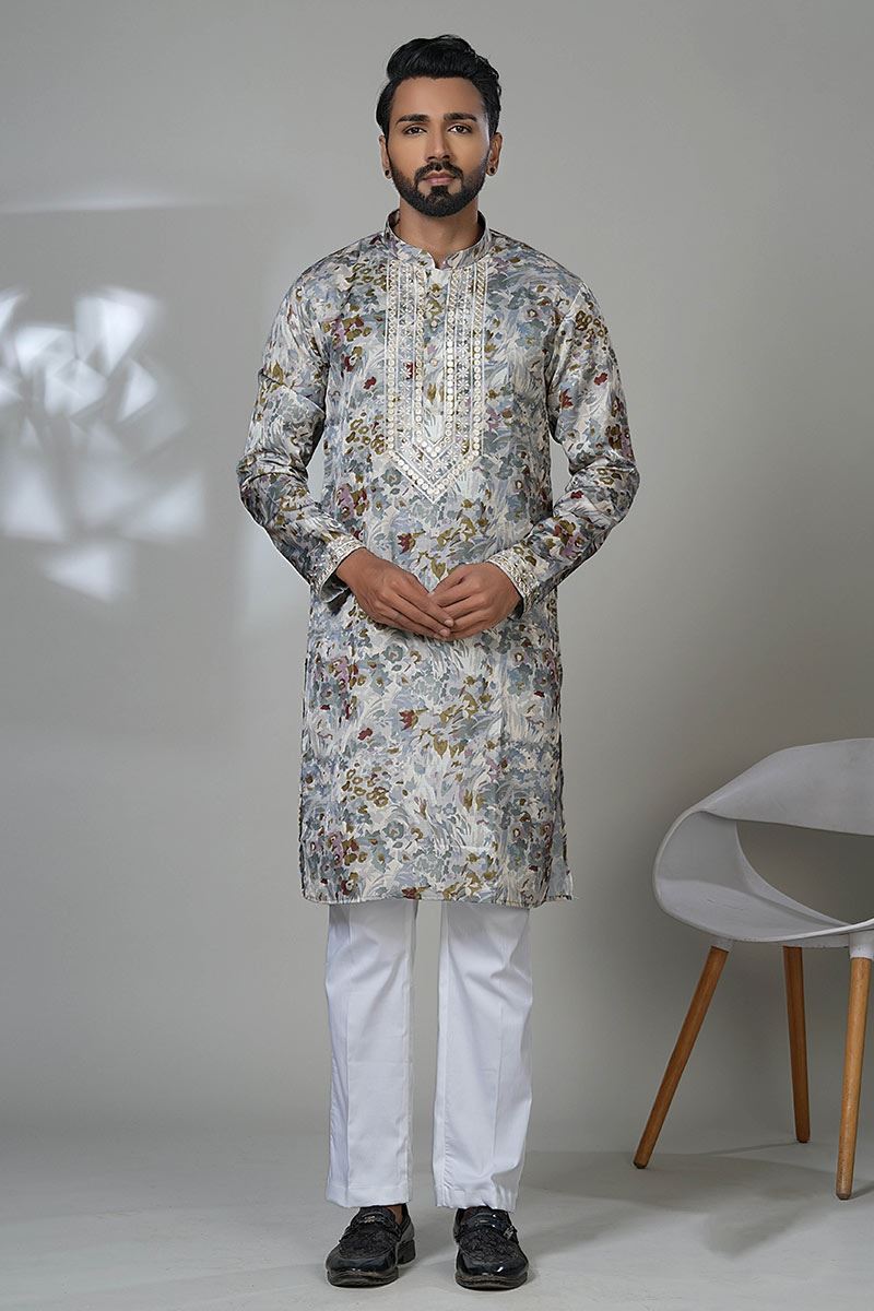 Awesome Designer Men’s Kurta Pyjama for Festivals, Sangeet, and Parties