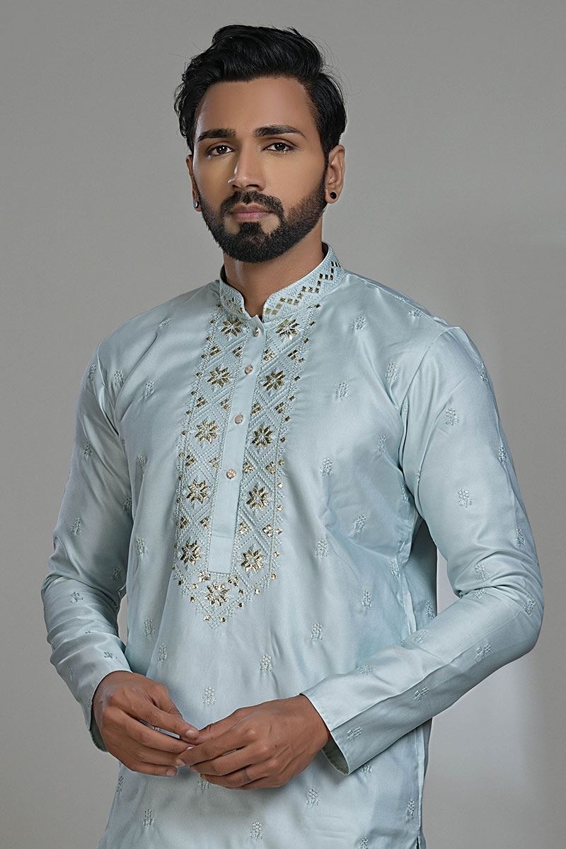 Marvelous Designer Men’s Kurta Pyjama for Festivals, Sangeet, and Parties