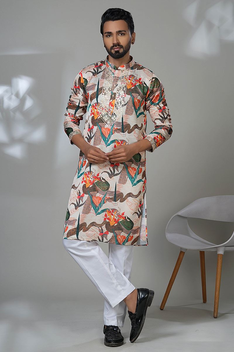 Appealing Designer Men’s Kurta Pyjama for Festivals, Sangeet, and Parties