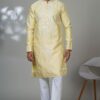 Charismatic Designer Men’s Kurta Pyjama for Haldi, Sangeet, and Parties