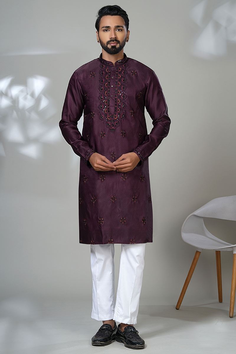 Marvelous Designer Men’s Kurta Pyjama for Festivals, Sangeet, and Parties