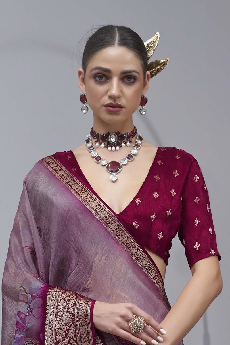 Royal Silk Designer Saree for Sangeet and Parties