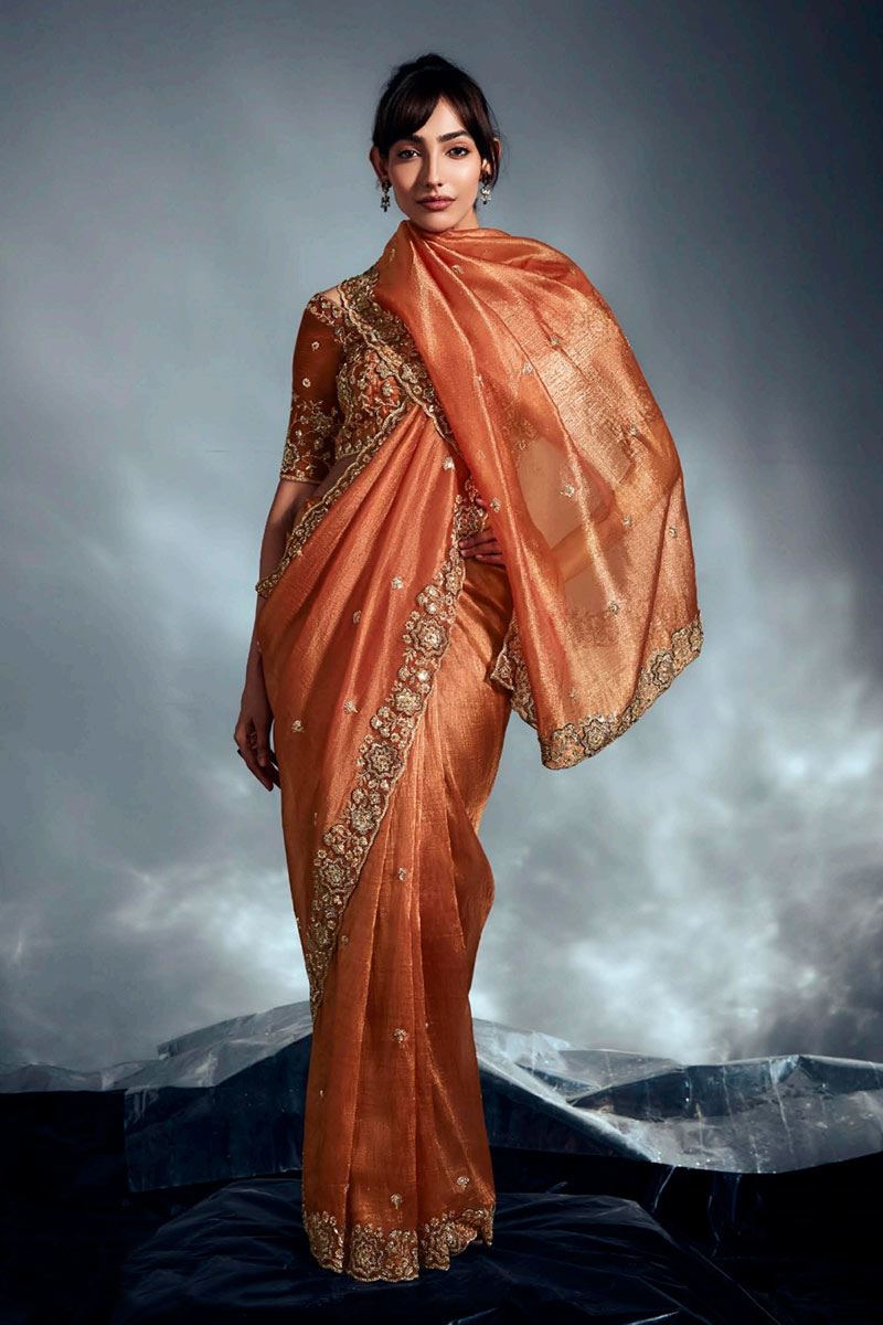 Amazing Pure Silk Designer Saree for Wedding and Reception