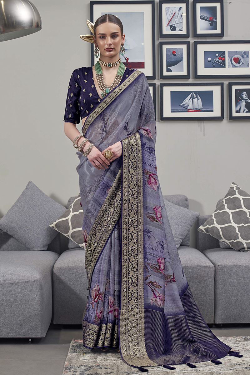 Surreal Silk Designer Saree for Sangeet and Parties