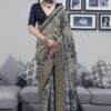 Aesthetic Silk Designer Saree for Sangeet and Parties