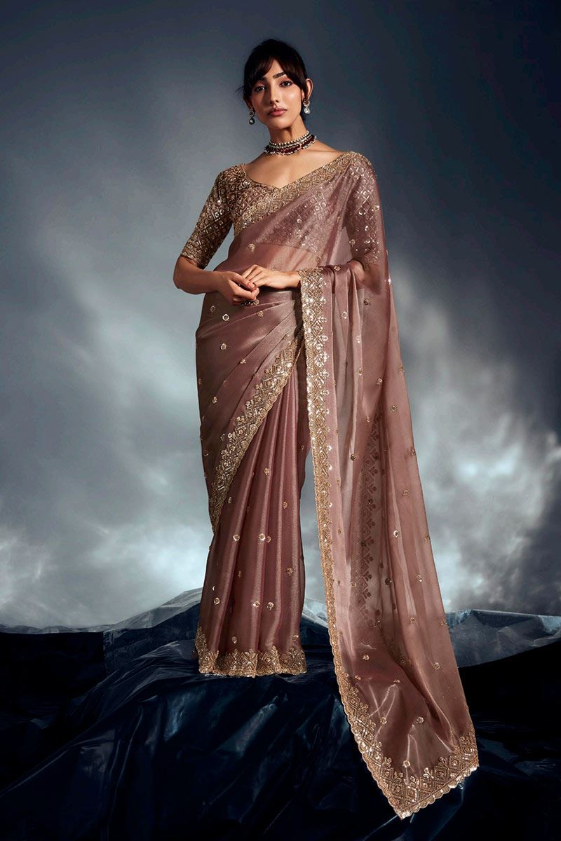 Aesthetic Pure Silk Designer Saree for Engagement, Wedding, and Reception