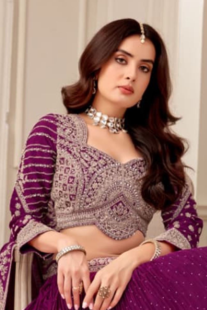 Mesmerizing Georgette Designer Wedding Lehenga Choli for Wedding and Reception