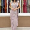 Outstanding Georgette Designer Saree for Engagement, Sangeet, and Parties
