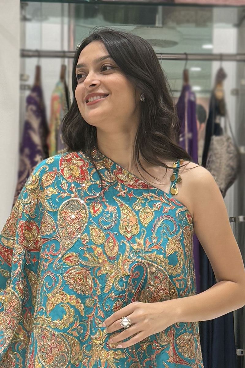 Dazzling Georgette Designer Palazzo Suit for Sangeet and Parties