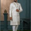 Aesthetic Off-White Designer Sherwani for Wedding