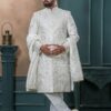 Exquisite Off-White Designer Sherwani for Wedding