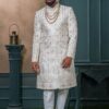 Dashing Off-White Designer Sherwani for Wedding