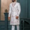 Fancy Off-White Designer Sherwani for Wedding