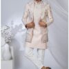 Amazing Light Peach Designer Jodhpuri Suit for Engagement, Wedding, and Reception
