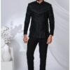 Exuberant Black Designer Jodhpuri Suit for Engagement and Reception