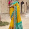 Exuberant Silk Designer Saree for Haldi, Wedding and Reception