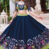 Vibrant Viscose Cotton Designer Navratri Lehenga Choli for Garba Dance and Festival Celebrations
