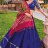 Lovely Viscose Cotton Designer Navratri Lehenga Choli for Garba Dance and Festival Celebrations
